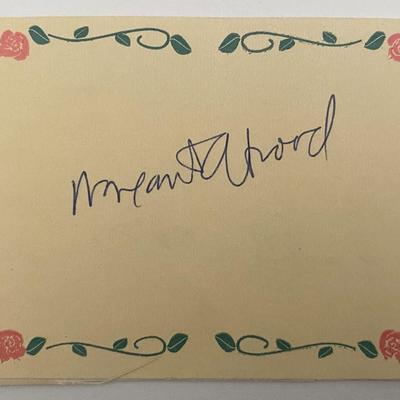 Novelist Richard Ford signature
