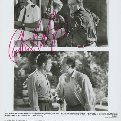 Robert Redford signed "Havana" movie photo. GFA Authenticated