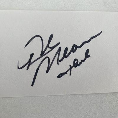 Indy Car Racer Rick Mears original signature