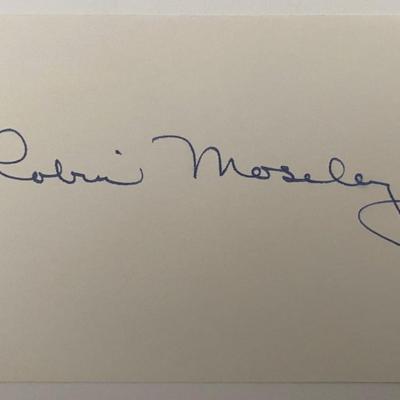 Robin Moseley original signature