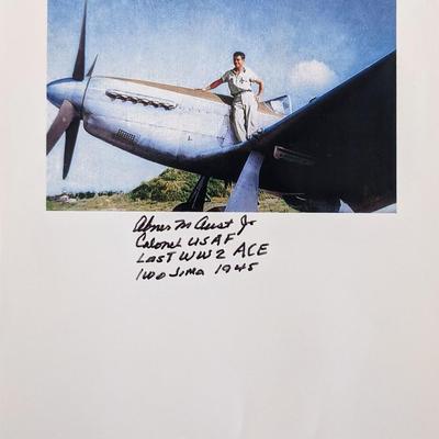 Abner Maurice Aust Jr. signed photo