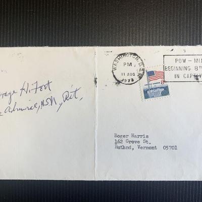 George Hudson Foet signed first day cover