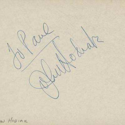 Two Smart People Lucille Ball signed movie photo and John Hodiak signed note. GFA Authenticated