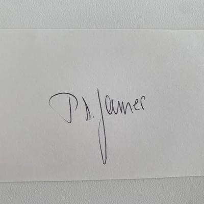 Novelist PD James original signature