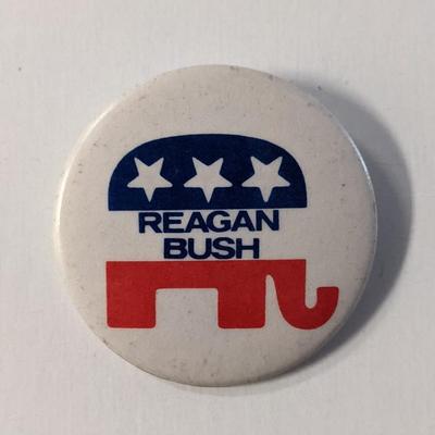 Reagan Bush Vintage Campaign Pin