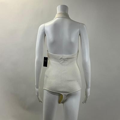 299 ABERCROMBIE & FITCH Cream Turtleneck Sleeveless Bodysuit