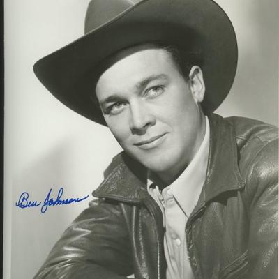 Ben Johnson signed photo