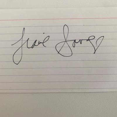 Tracie Savage original signature