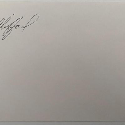 NASA Astronaut Michael Rick Clifford signature