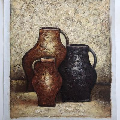 Vases Still Life original painting on canvas