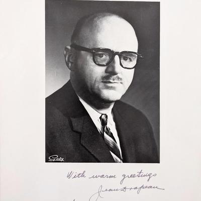 Jean Drapeau signed photo
