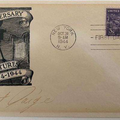 Son of Dracula star Robert Paige signed FDC