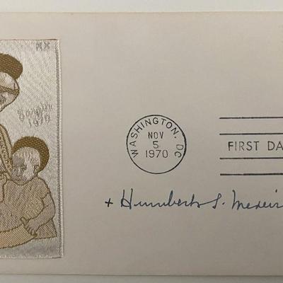 Cardinal Humberto Medeiros signed envelope