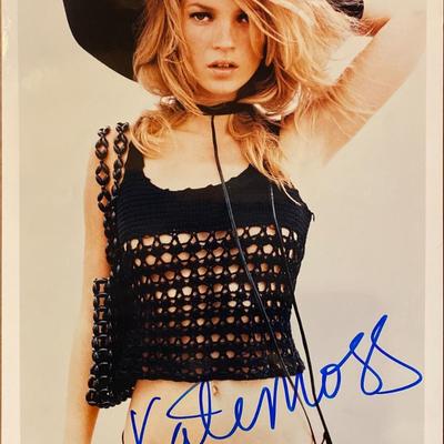 Kate Moss signed photo