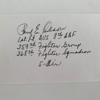 Paleontologist and author Paul E Olsen original signature