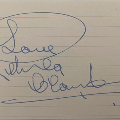 Petula Clark Signature