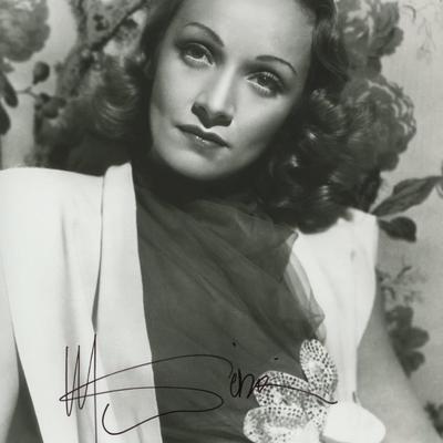 Marlene Dietrich signed photo. GFA Authenticated