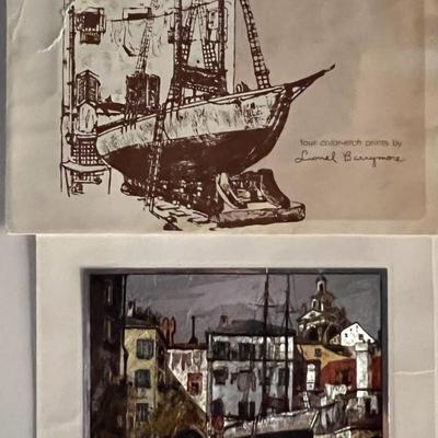 Leonard Barrymore print set. 8x10 inches