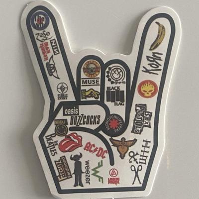 Rock n Roll bands sticker 