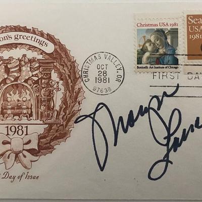Actress Morgan Fairchild signature