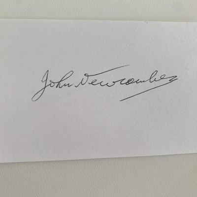 Australian Tennis Star John Newcombe original signature