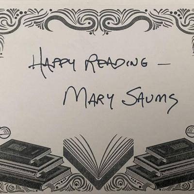 Mary Saums Signature