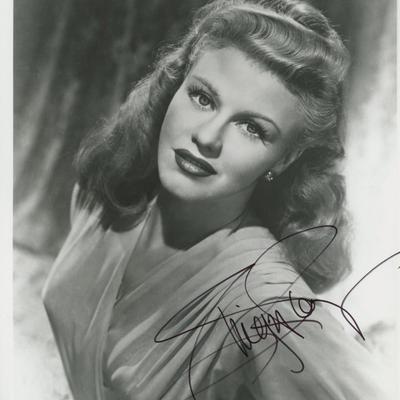 Ginger Rogers signed photo. GFA Authenticated