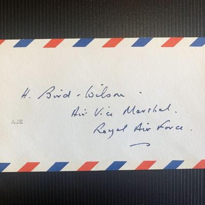 Harold Bird-Wilson signed first day cover