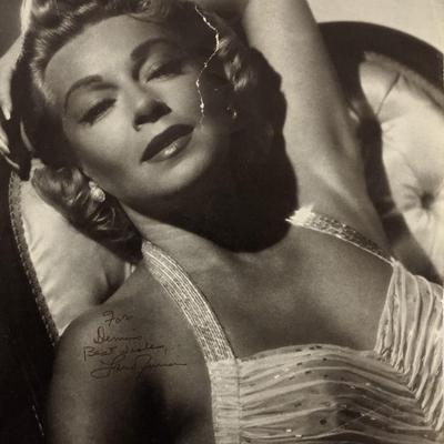 Lana Turner Signed Photo