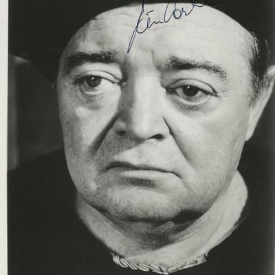 Peter Lorre signed movie photo