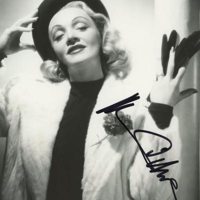 Marlene Dietrich signed photo. GFA Authenticated