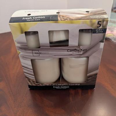 New Mainstays Candle Set "Fresh Cotton"