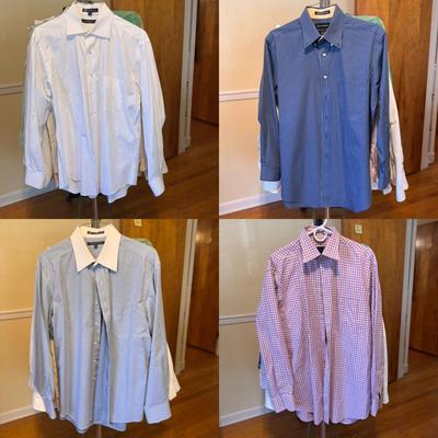 Paul Frederick, Tommy Hilfiger, Scott Barber, and Other Men’s Long Sleeve Button-Ups - sizes M-L (PB-DZ)
