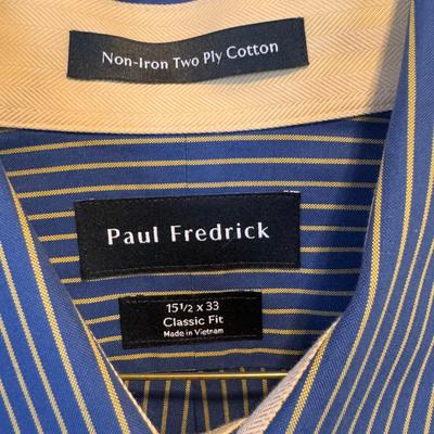 Paul Frederick, Tommy Hilfiger, Scott Barber, and Other Men’s Long Sleeve Button-Ups - sizes M-L (PB-DZ)