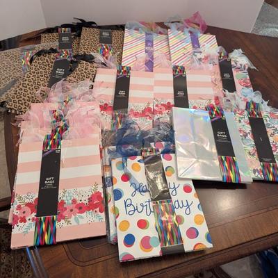New Assortment Of Gift Bags 8 x 10 x 4.5 Inches