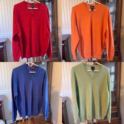 100% Cashmere Sweaters by Jos. A. Bank and More - Men’s Size M-L (PB-DZ)