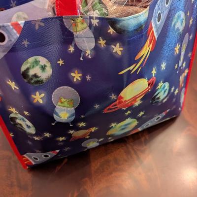 New Burlap Plastic Paper Gift/Treat Bags
