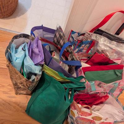 Assortment Of Gift Bags & Tissue Paper