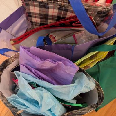 Assortment Of Gift Bags & Tissue Paper