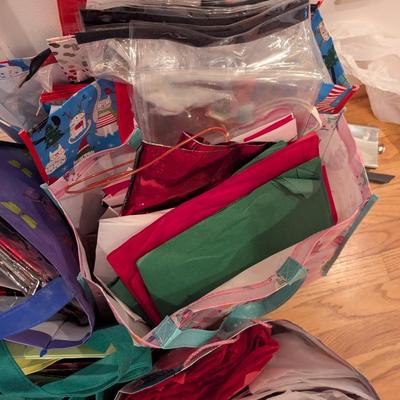 Assortment Of Gift Bags & Tissue Paper