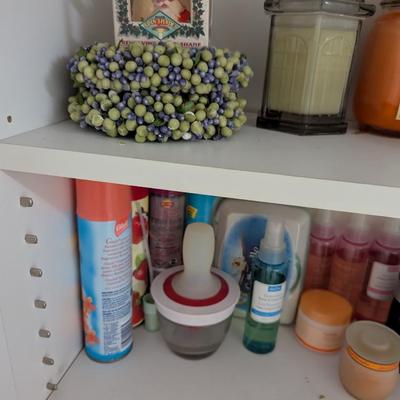 Assortment Of Candles & Candle Holders & Scents Some New