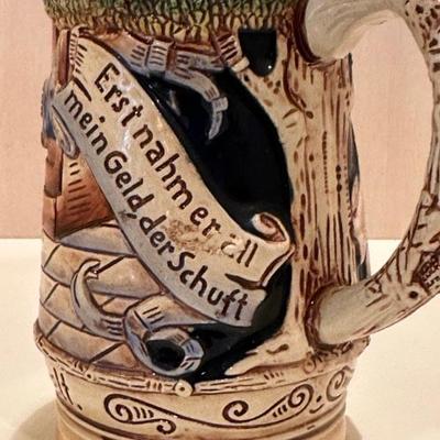 Vintage King Ceramic Beer Stein