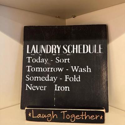 Lot of 5 Home Decor Signs