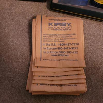 Working Kirby G Six vac with attachment holder amd shampooing attachments