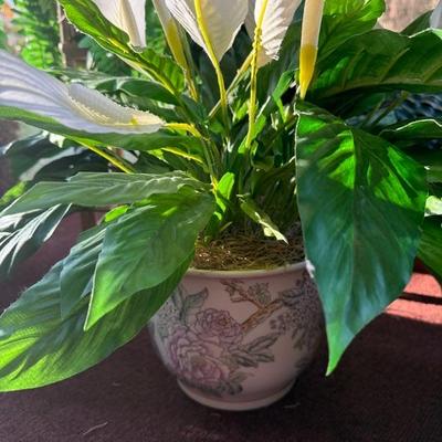 Lot of 4 Vibrant House Plants (Faux)