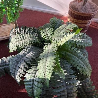 Lot of 4 Vibrant House Plants (Faux)