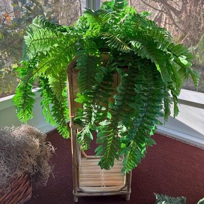 Lot of 4 Vibrant House Plants (Faux)