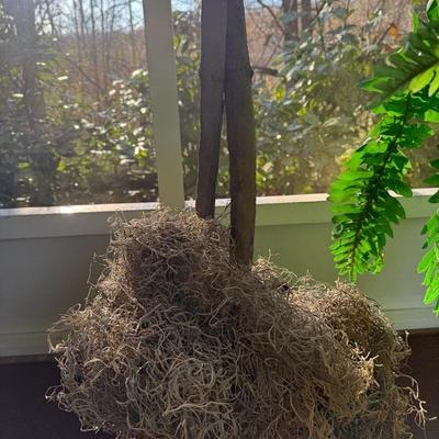 Lot of 2 Tall House Plants (Faux)