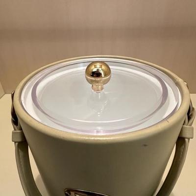 Vintage Leather Ice Bucket