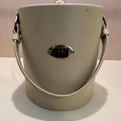 Vintage Leather Ice Bucket
